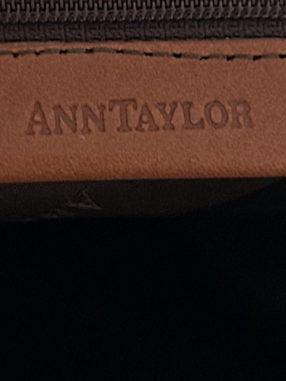 Ann Taylor Cognac Brown Leather Hobo Shoulder Bag Soft Slouch Everyday Purse - Picture 11 of 13